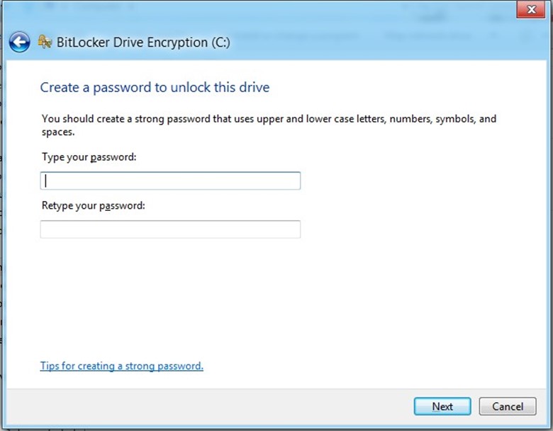 Создать пароль для доступа к диску